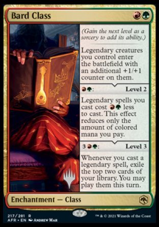Bard Class (Promo Pack) [Dungeons & Dragons: Adventures in the Forgotten Realms Promos] | Eastridge Sports Cards & Games