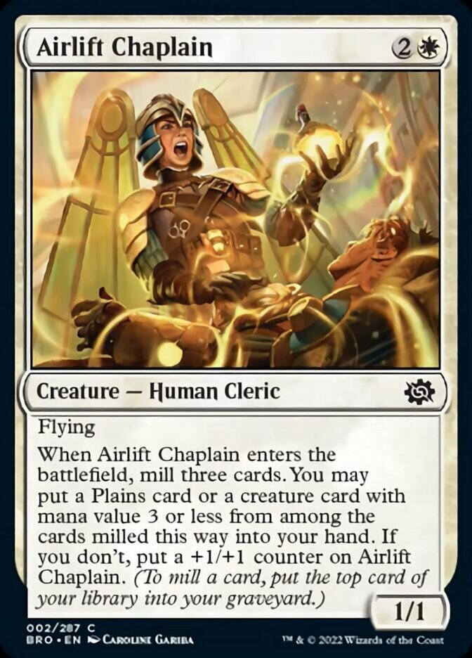 Airlift Chaplain [The Brothers' War] | Eastridge Sports Cards & Games
