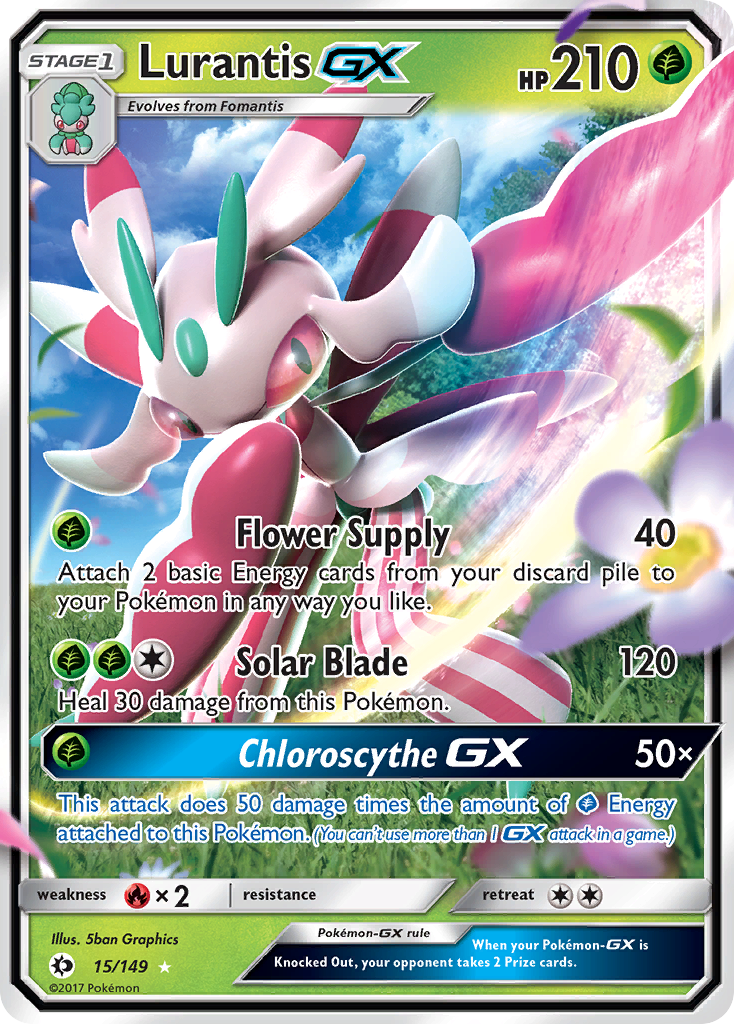 Lurantis GX (15/149) [Sun & Moon: Base Set] | Eastridge Sports Cards & Games