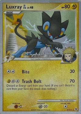 Luxray GL LV.48 (9/111) (Happy Luck - Mychael Bryan) [World Championships 2010] | Eastridge Sports Cards & Games