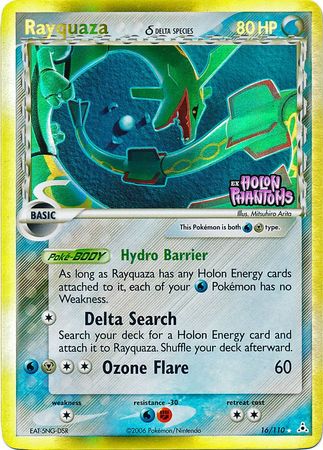 Rayquaza (16/110) (Delta Species) (Stamped) [EX: Holon Phantoms] | Eastridge Sports Cards & Games