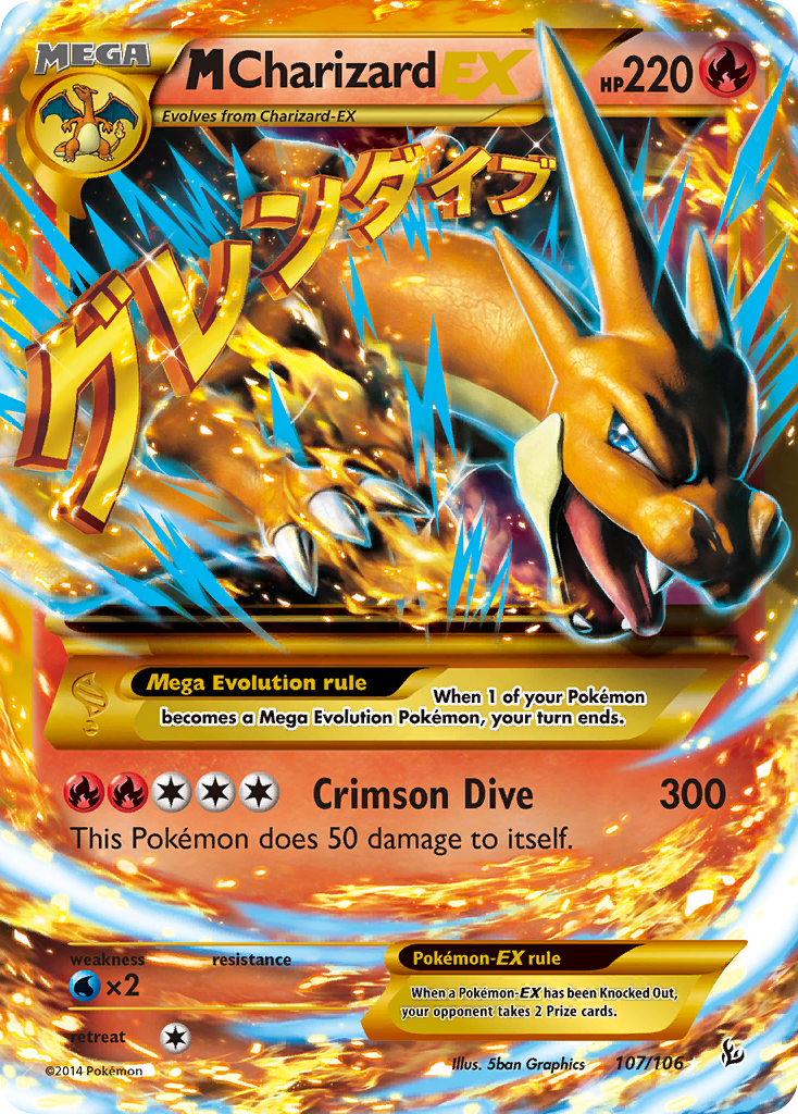 M Charizard EX (107/106) [XY: Flashfire] | Eastridge Sports Cards & Games