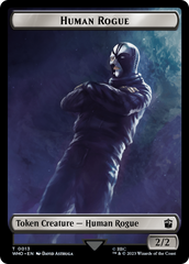 Human Rogue // Beast Double-Sided Token [Doctor Who Tokens] | Eastridge Sports Cards & Games