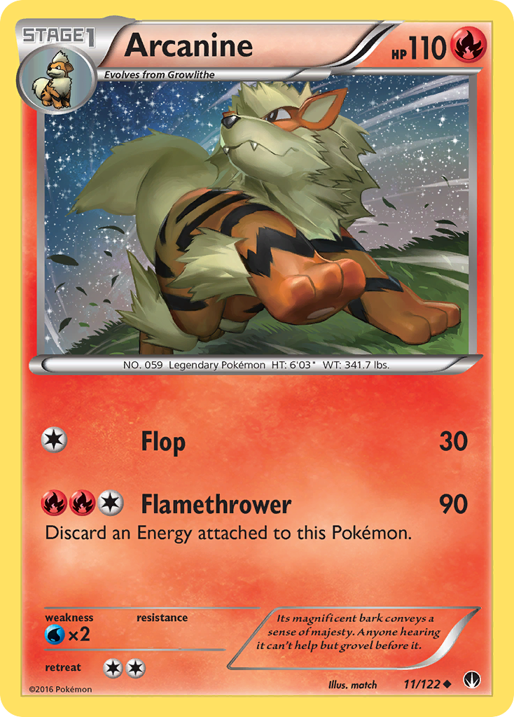 Arcanine (11/122) [XY: BREAKpoint] | Eastridge Sports Cards & Games