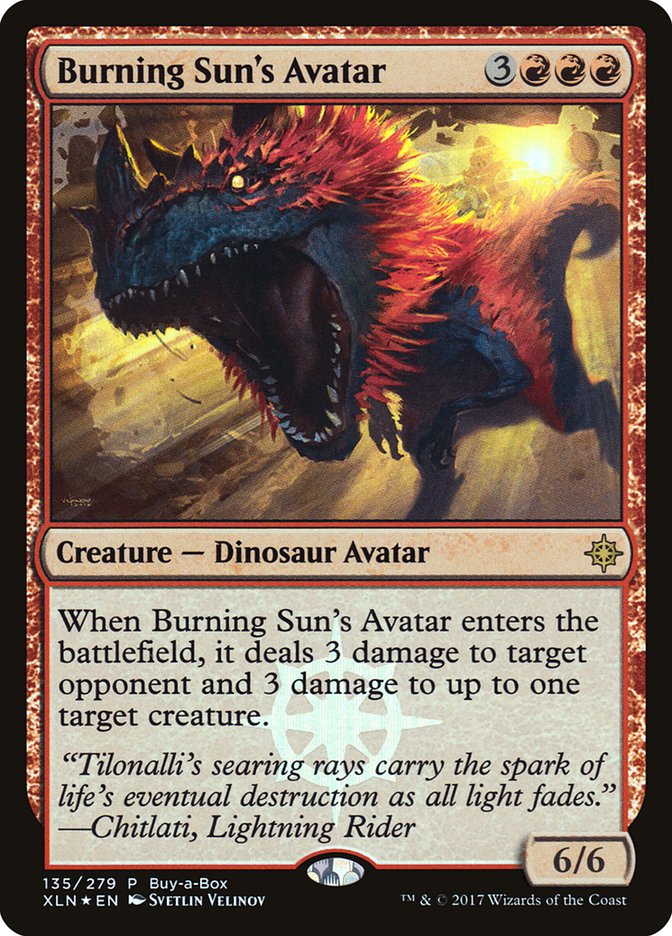 Burning Sun's Avatar (Buy-A-Box) [Ixalan Promos] | Eastridge Sports Cards & Games