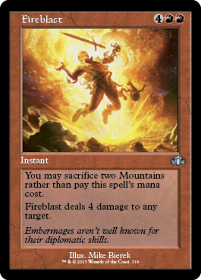 Fireblast (Retro) [Dominaria Remastered] | Eastridge Sports Cards & Games