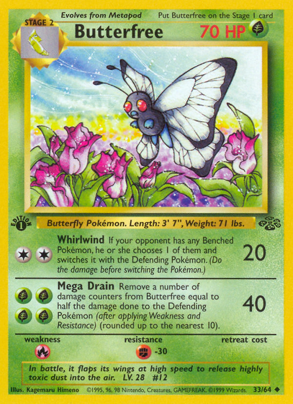 Butterfree (33/64) [Jungle 1st Edition] | Eastridge Sports Cards & Games
