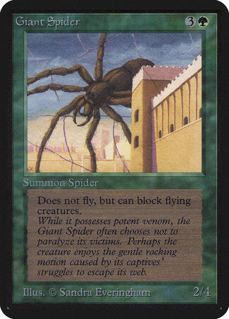 Giant Spider [Limited Edition Alpha] | Eastridge Sports Cards & Games