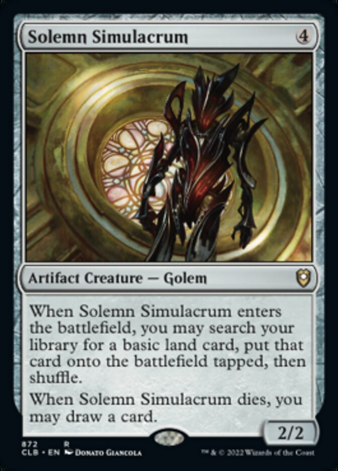 Solemn Simulacrum [Commander Legends: Battle for Baldur's Gate] | Eastridge Sports Cards & Games