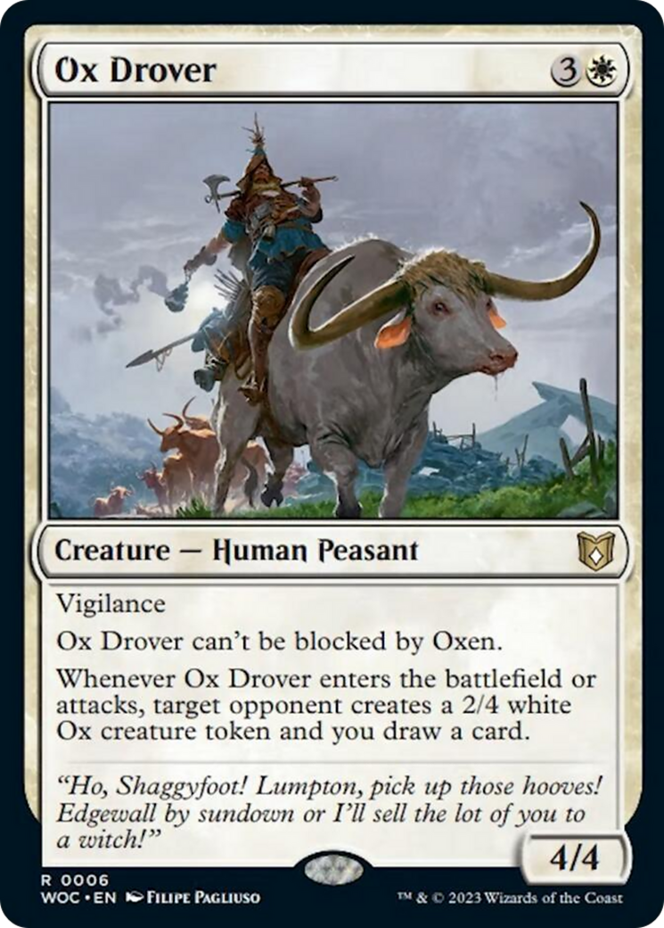Ox Drover [Wilds of Eldraine Commander] | Eastridge Sports Cards & Games