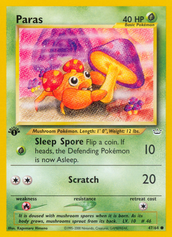 Paras (47/64) [Neo Revelation 1st Edition] | Eastridge Sports Cards & Games
