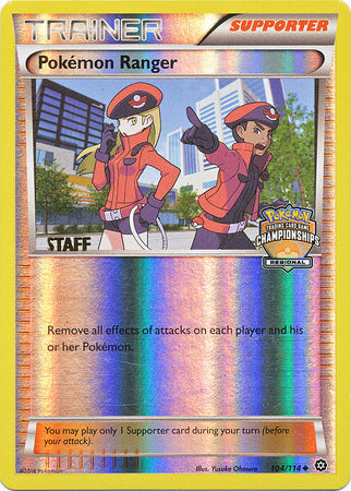 Pokemon Ranger (104/114) (Regional Championship Promo Staff) [XY: Steam Siege] | Eastridge Sports Cards & Games