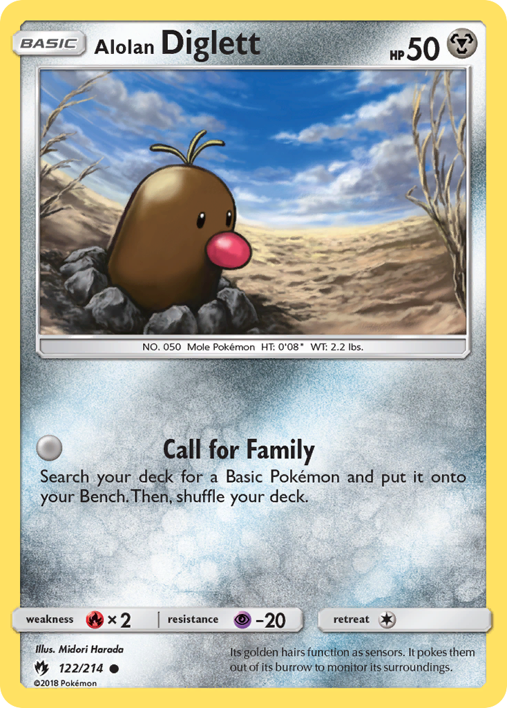 Alolan Diglett (122/214) [Sun & Moon: Lost Thunder] | Eastridge Sports Cards & Games