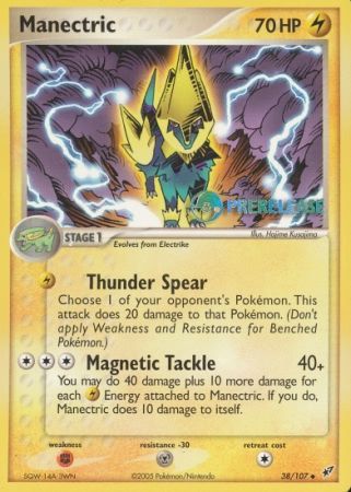 Manectric EX (38/107) (Deoxys Prerelease Promo) [Nintendo: Black Star Promos] | Eastridge Sports Cards & Games