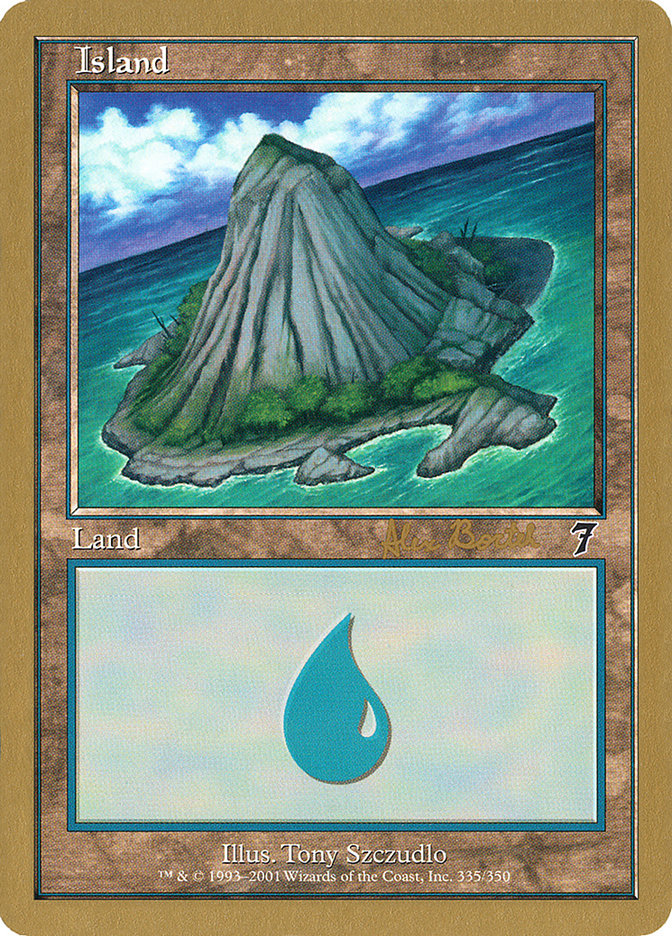 Island (ab335a) (Alex Borteh) [World Championship Decks 2001] | Eastridge Sports Cards & Games