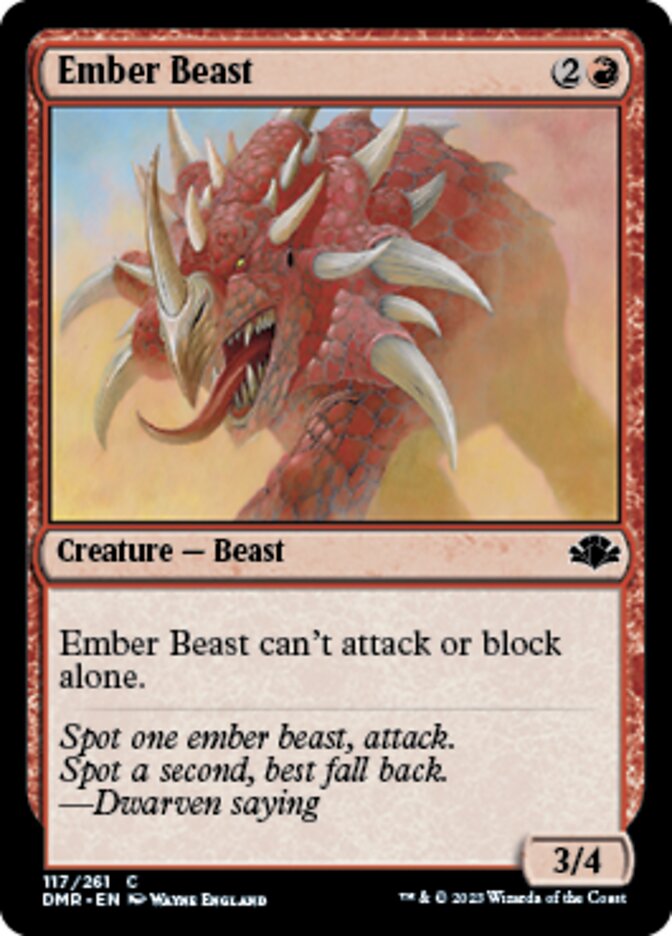 Ember Beast [Dominaria Remastered] | Eastridge Sports Cards & Games