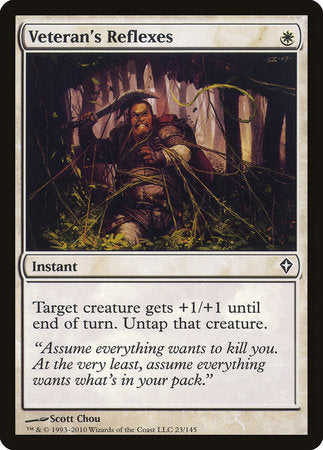 Veteran's Reflexes [Worldwake] | Eastridge Sports Cards & Games