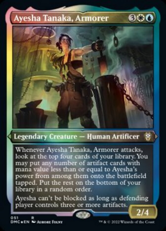 Ayesha Tanaka, Armorer (Foil Etched) [Dominaria United Commander] | Eastridge Sports Cards & Games