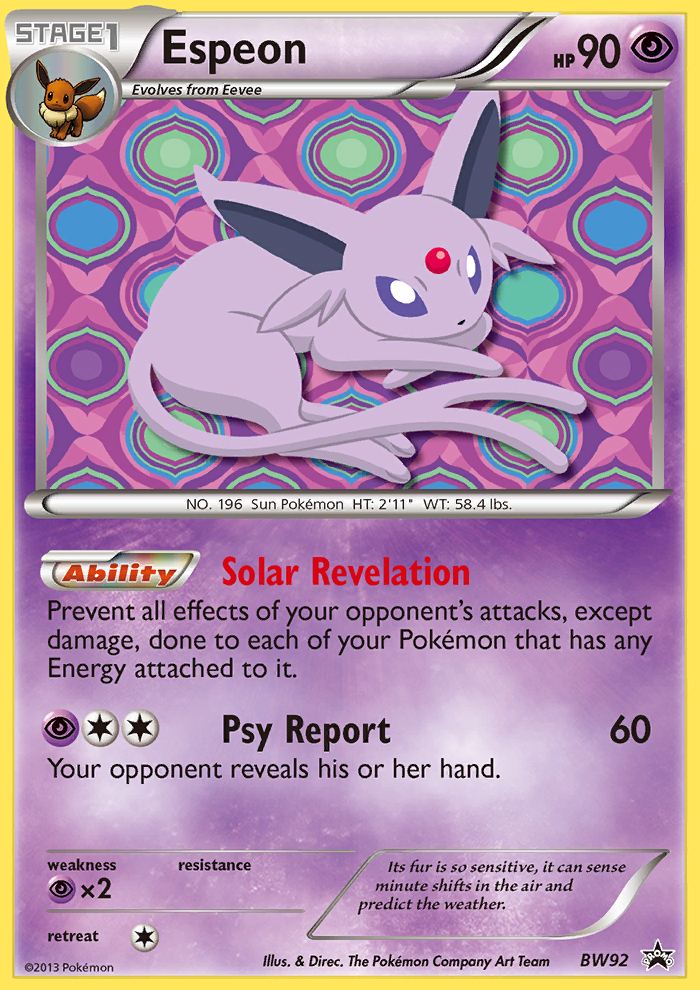 Espeon (BW92) [Black & White: Black Star Promos] | Eastridge Sports Cards & Games