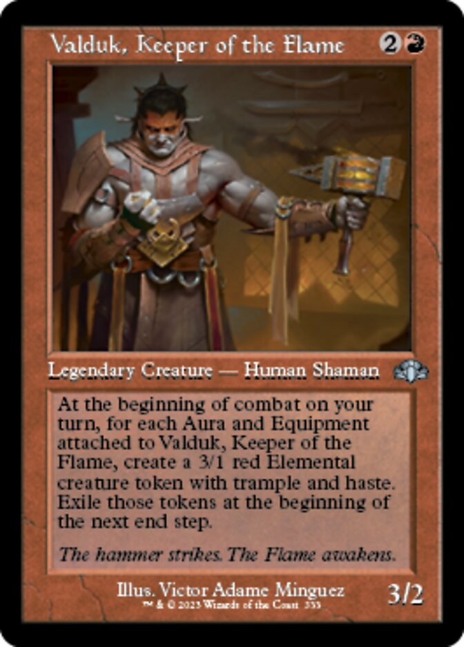 Valduk, Keeper of the Flame (Retro) [Dominaria Remastered] | Eastridge Sports Cards & Games