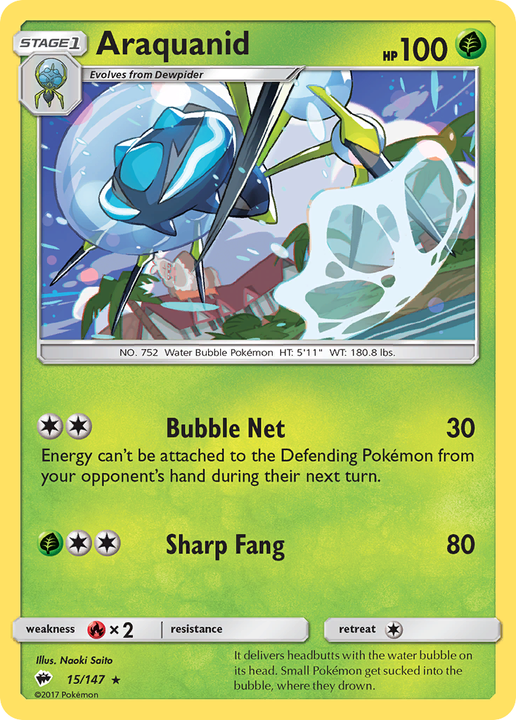 Araquanid (15/147) [Sun & Moon: Burning Shadows] | Eastridge Sports Cards & Games