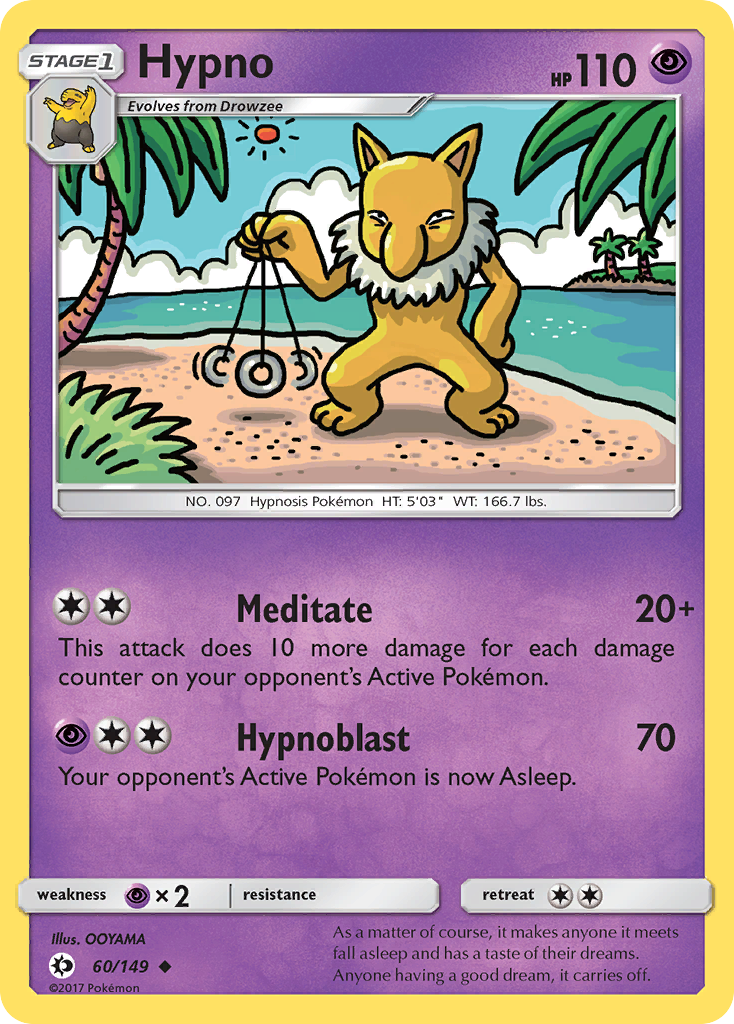Hypno (60/149) [Sun & Moon: Base Set] | Eastridge Sports Cards & Games
