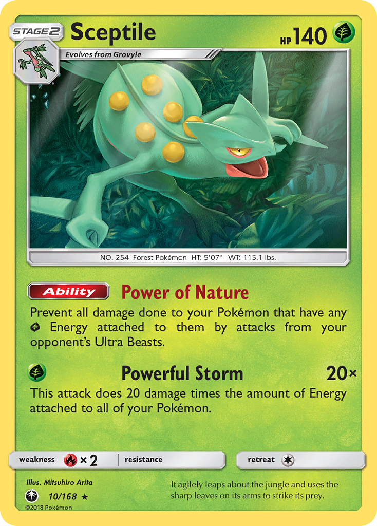 Sceptile (10/168) [Sun & Moon: Celestial Storm] | Eastridge Sports Cards & Games