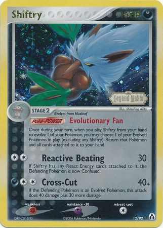 Shiftry (12/92) (Stamped) [EX: Legend Maker] | Eastridge Sports Cards & Games