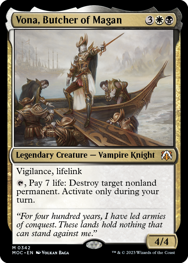 Vona, Butcher of Magan [March of the Machine Commander] | Eastridge Sports Cards & Games