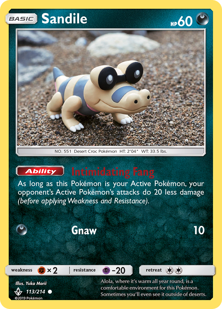 Sandile (113/214) [Sun & Moon: Unbroken Bonds] | Eastridge Sports Cards & Games