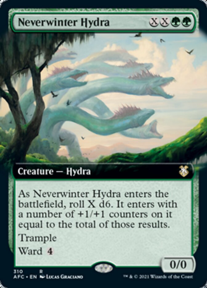 Neverwinter Hydra (Extended) [Dungeons & Dragons: Adventures in the Forgotten Realms Commander] | Eastridge Sports Cards & Games