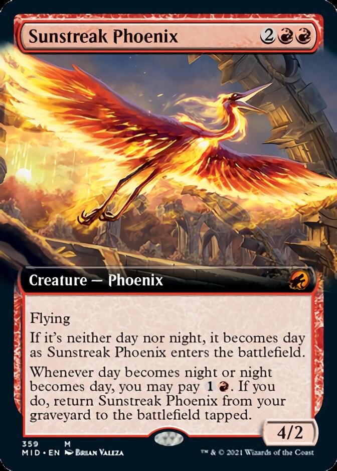Sunstreak Phoenix (Extended) [Innistrad: Midnight Hunt] | Eastridge Sports Cards & Games