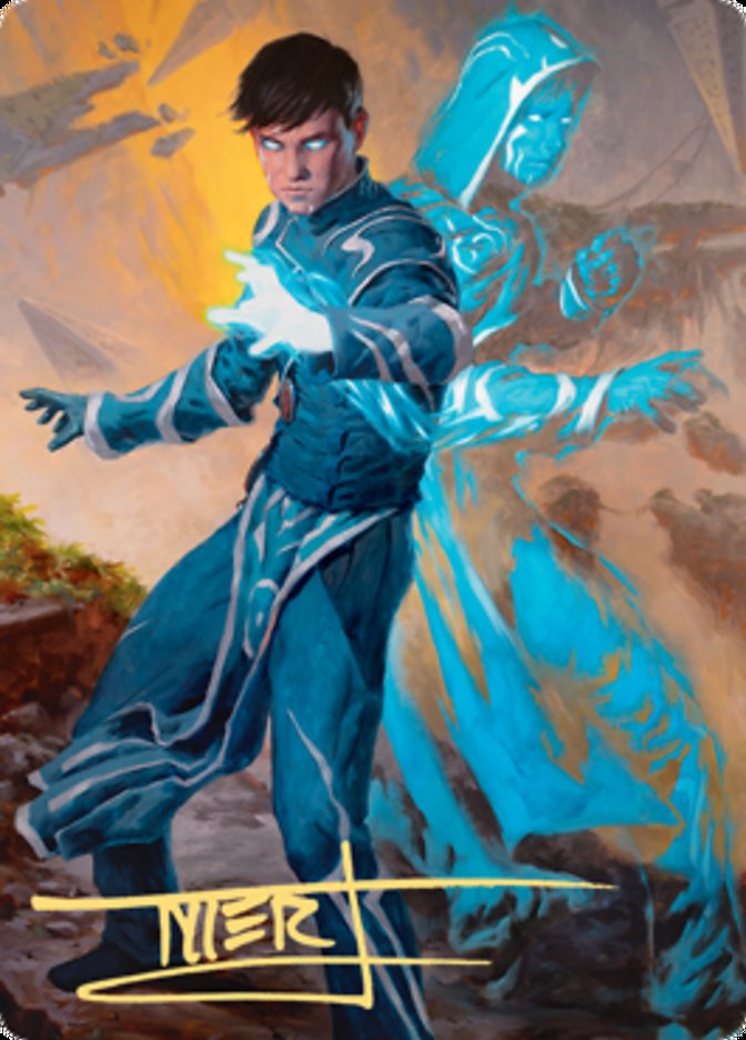 Jace, Mirror Mage 1 Art Card (Gold-Stamped Signature) [Zendikar Rising Art Series] | Eastridge Sports Cards & Games