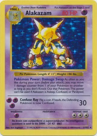 Alakazam (1/102) [Base Set Shadowless Unlimited] | Eastridge Sports Cards & Games