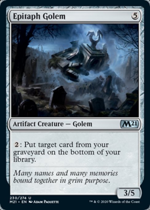 Epitaph Golem [Core Set 2021] | Eastridge Sports Cards & Games