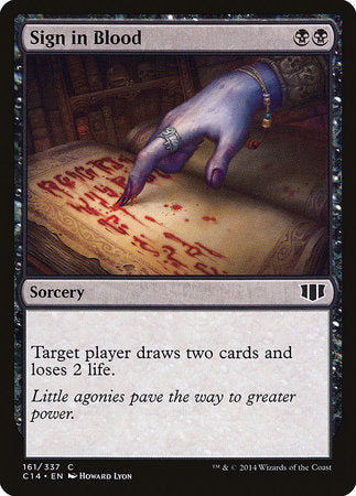 Sign in Blood [Commander 2014] | Eastridge Sports Cards & Games