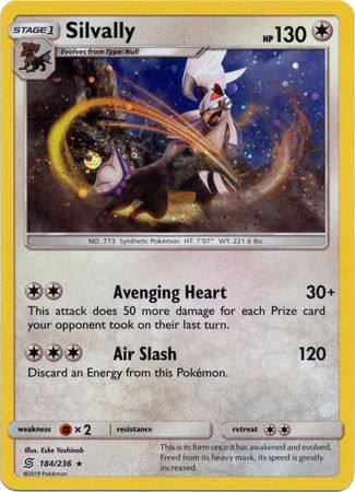 Silvally (184/236) (Cosmos Holo) [Sun & Moon: Unified Minds] | Eastridge Sports Cards & Games