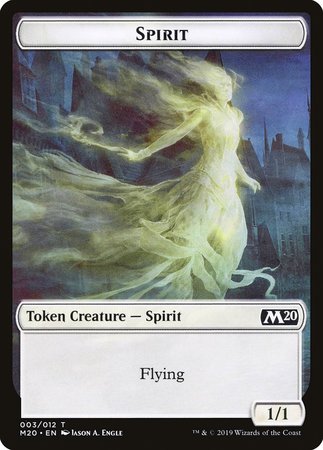 Spirit Token [Core Set 2020 Tokens] | Eastridge Sports Cards & Games