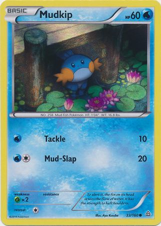 Mudkip (33/160) (Sheen Holo) [XY: Primal Clash] | Eastridge Sports Cards & Games