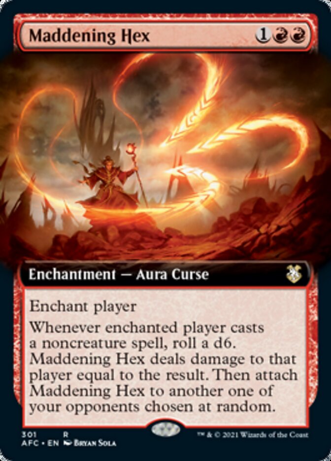 Maddening Hex (Extended) [Dungeons & Dragons: Adventures in the Forgotten Realms Commander] | Eastridge Sports Cards & Games