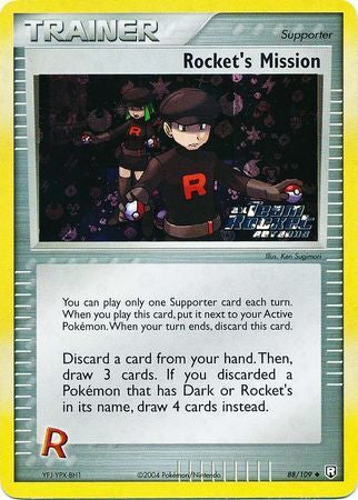 Rocket's Mission (88/109) (Stamped) [EX: Team Rocket Returns] | Eastridge Sports Cards & Games