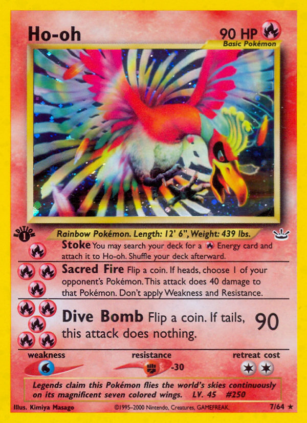 Ho-oh (7/64) [Neo Revelation 1st Edition] | Eastridge Sports Cards & Games
