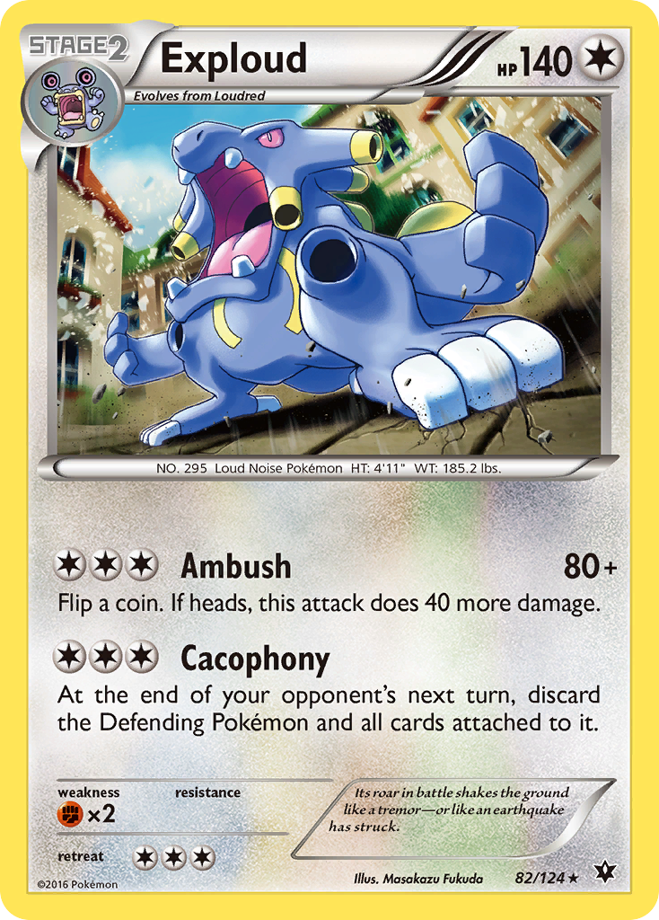 Exploud (82/124) [XY: Fates Collide] | Eastridge Sports Cards & Games