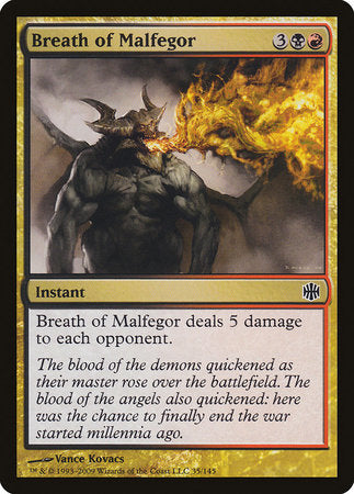 Breath of Malfegor [Alara Reborn] | Eastridge Sports Cards & Games