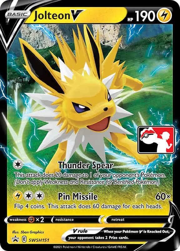 Jolteon V (SWSH151) [Prize Pack Series One] | Eastridge Sports Cards & Games