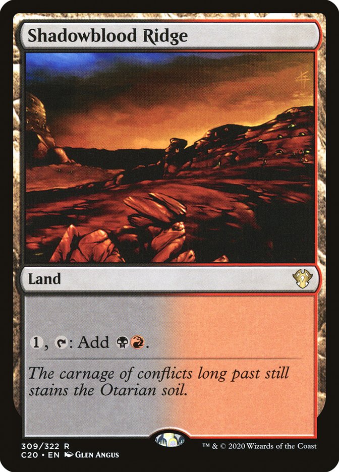 Shadowblood Ridge [Commander 2020] | Eastridge Sports Cards & Games