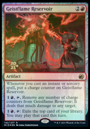 Geistflame Reservoir [Innistrad: Midnight Hunt Prerelease Promos] | Eastridge Sports Cards & Games