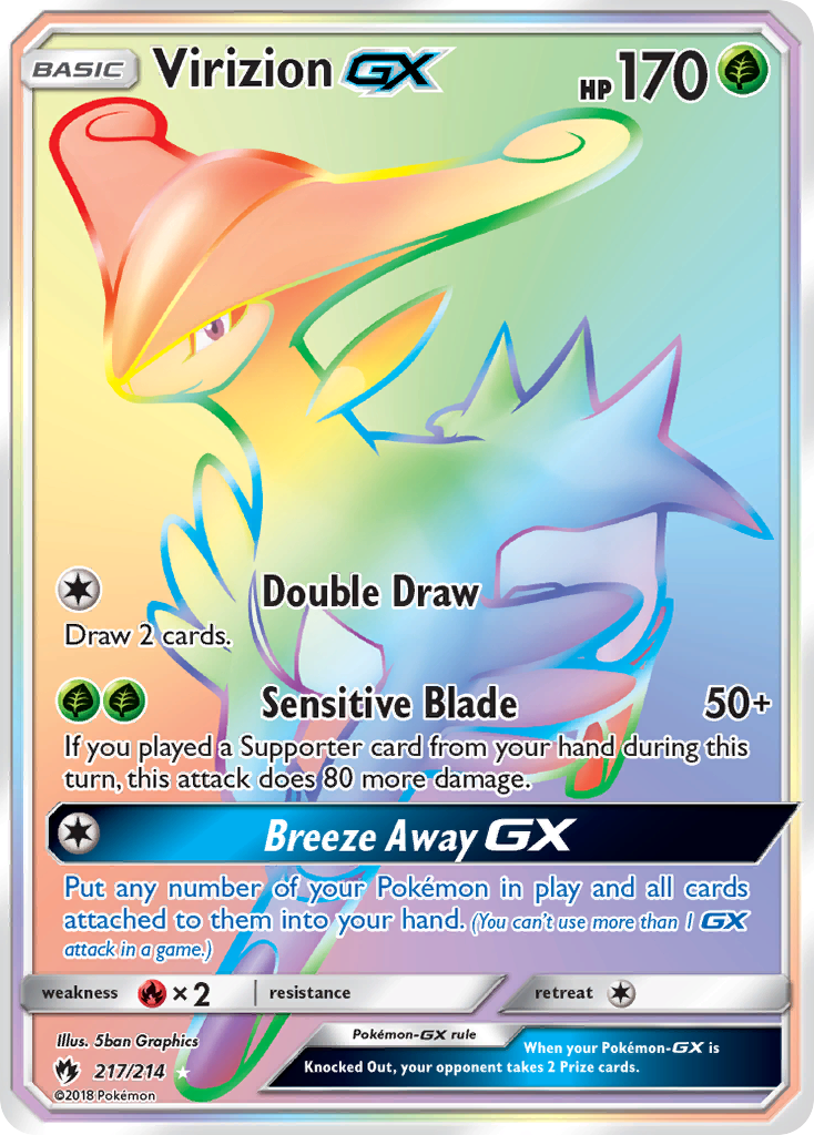 Virizion GX (217/214) [Sun & Moon: Lost Thunder] | Eastridge Sports Cards & Games