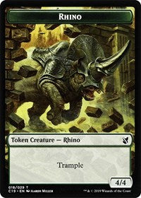 Rhino // Egg Double-sided Token [Commander 2019 Tokens] | Eastridge Sports Cards & Games