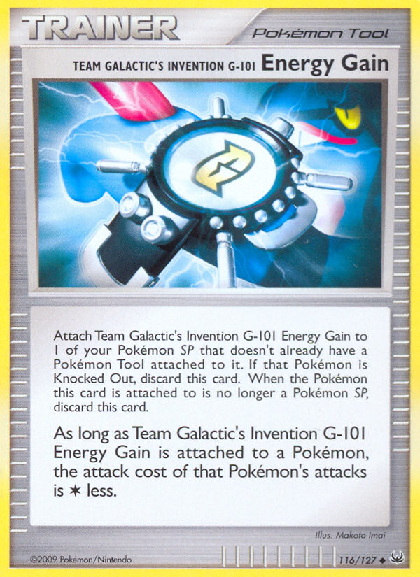 Team Galactic's Invention G-101 Energy Gain (116/127) [Platinum: Base Set] | Eastridge Sports Cards & Games